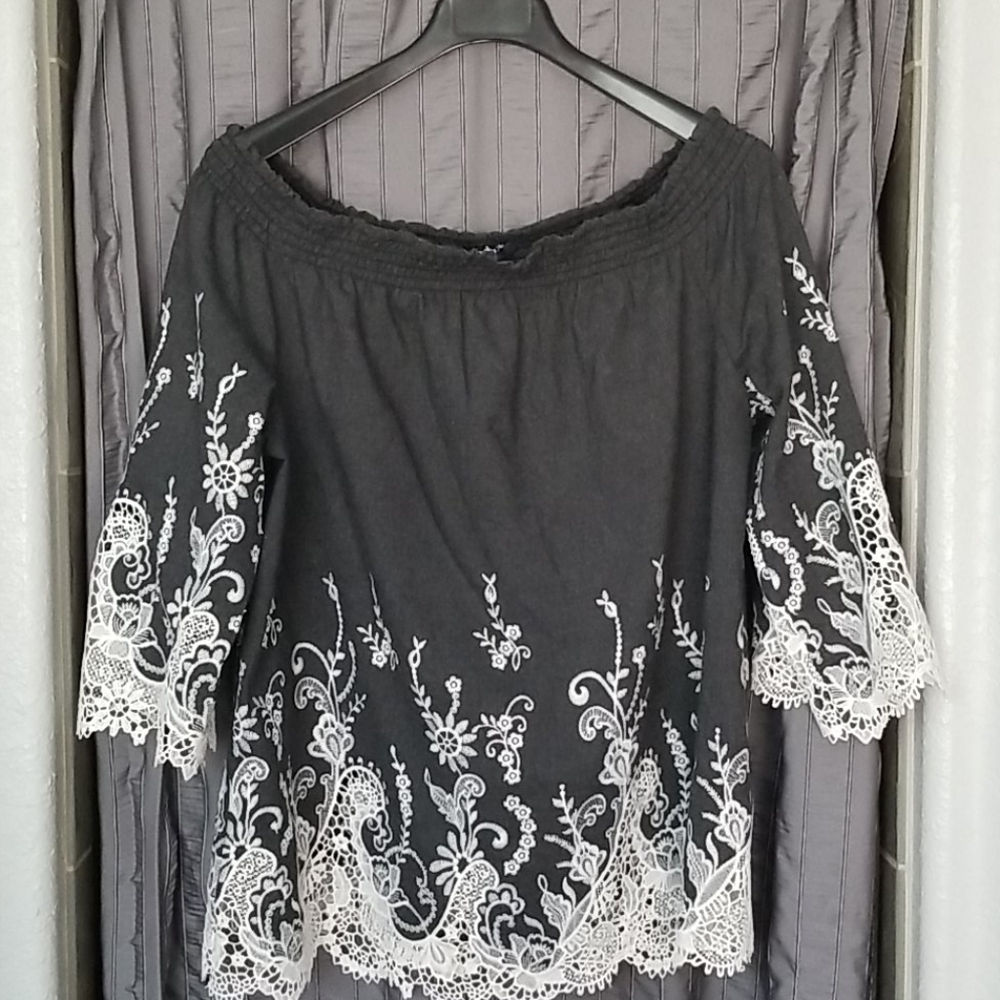 Beautiful women's denim top